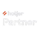 The White Raven Impact Agency certified Hotjar Partner badge featuring the Hotjar logo.