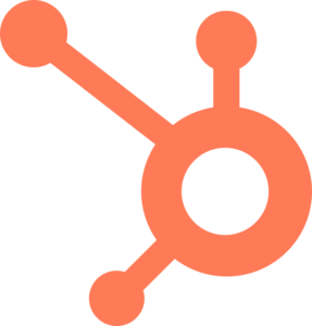 The official HubSpot logo that resembles a sprocket. 