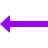 A neon purple arrow pointing left - a branded icon used by White Raven Creatives digital marketing firm as a bullet point. 