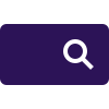 A dark purple rectangle with a white magnifying glass on one side to represent a search box on an internet browser that a user might use to find a website due to enhanced SEO that White Raven can create for its website development clients.